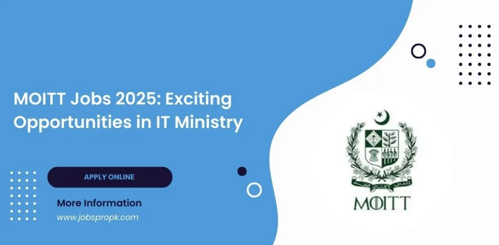 Explore job opportunities at the Ministry of Information Technology and Telecommunication (MOITT) to advance your career in Pakistan's tech industry.