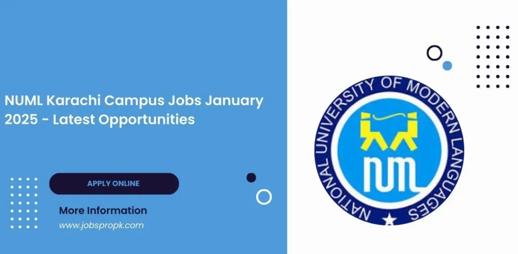 NUML Karachi Campus Jobs