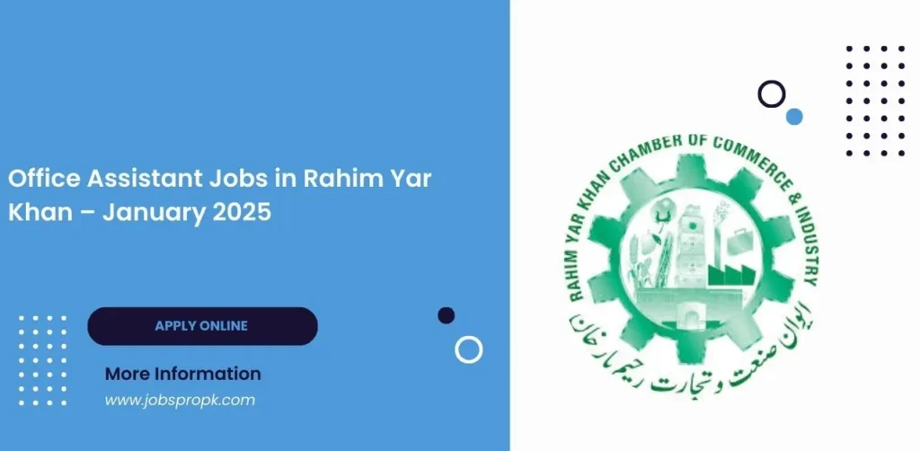 Discover the latest Office Assistant jobs with excellent career prospects, competitive salaries, and opportunities for professional growth. Apply today.Office Assistant Jobs in Rahim Yar Khan