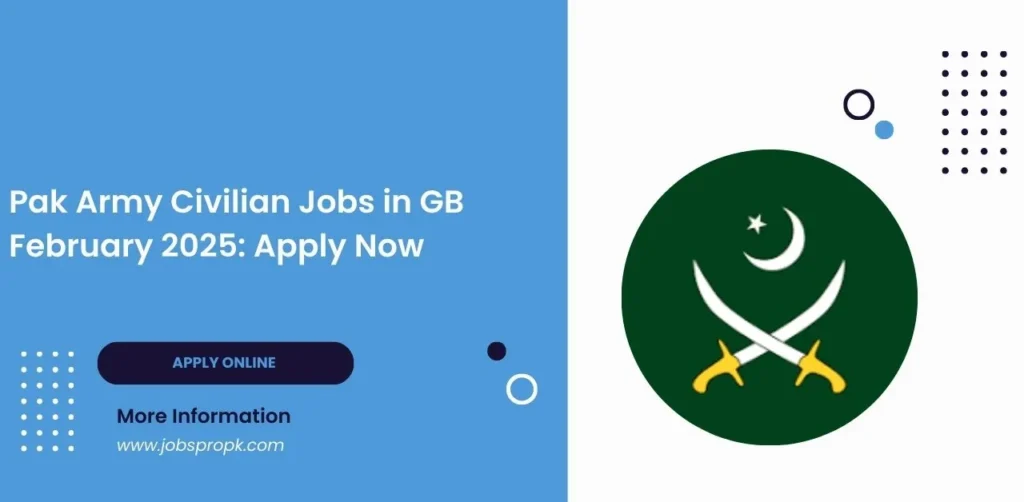 Pak Army Civilian Jobs advertisement showcasing career opportunities for civilians in various departments of the Pakistan Army.