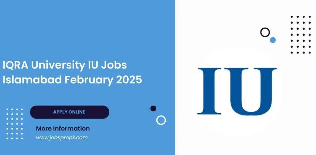 IQRA University IU jobs opportunities, showcasing a leading institution for academic and professional growth