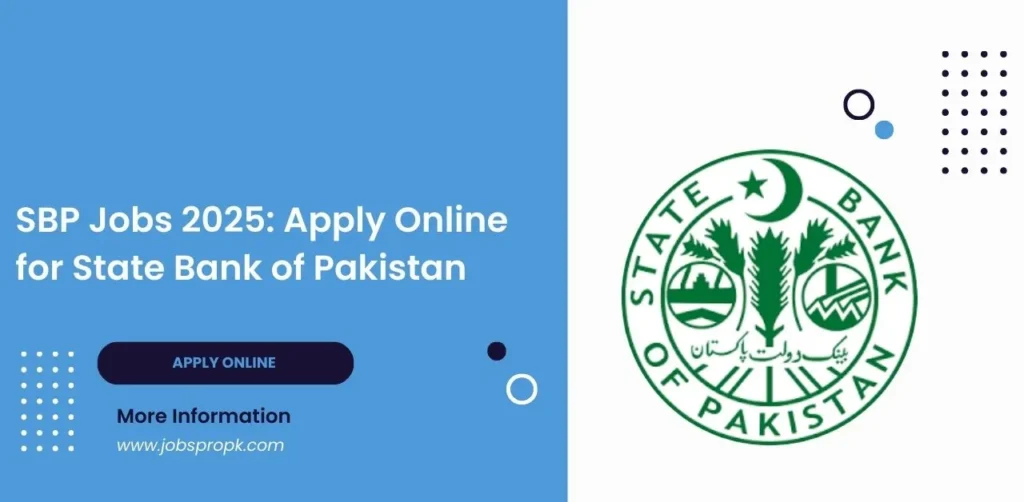 State Bank of Pakistan jobs- The central bank of Pakistan, regulating monetary policy, currency issuance, and financial stability in the country.